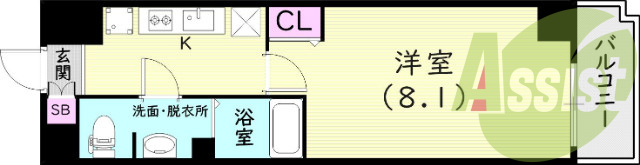 1階の間取り図
