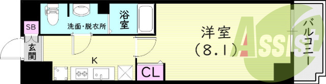 9階の間取り図