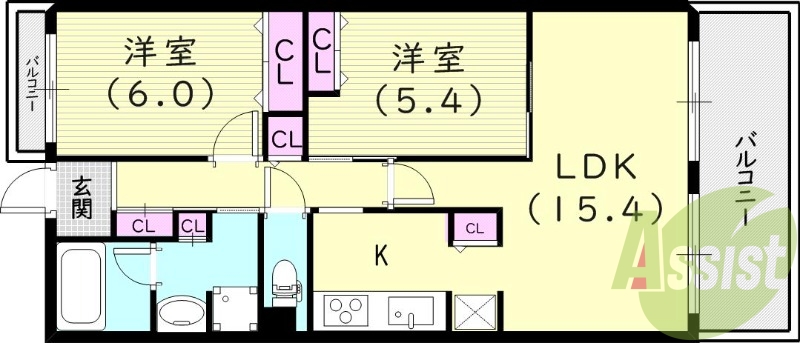 5階の間取り図
