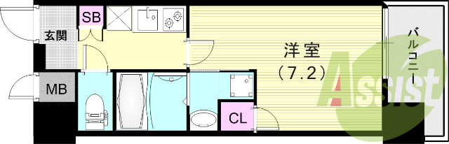 7階の間取り図