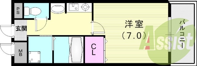 1階の間取り図