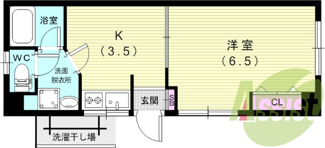 1階の間取り図