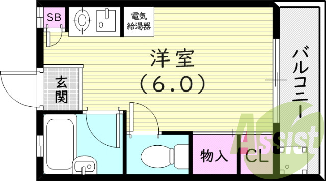 1階の間取り図