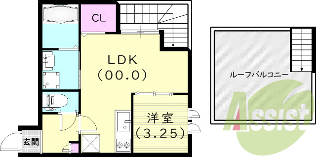 2階の間取り図