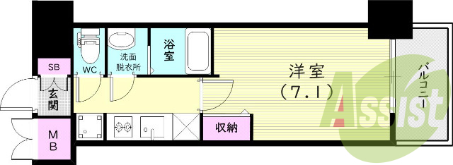 3階の間取り図