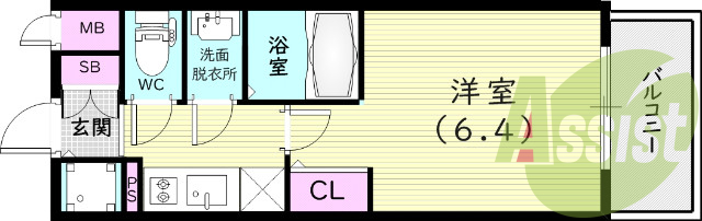 9階の間取り図