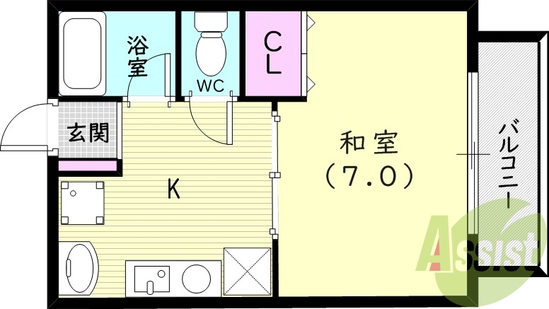 2階の間取り図