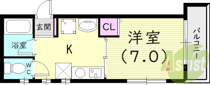 2階の間取り図