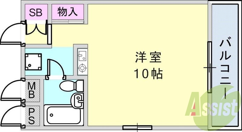 1階の間取り図