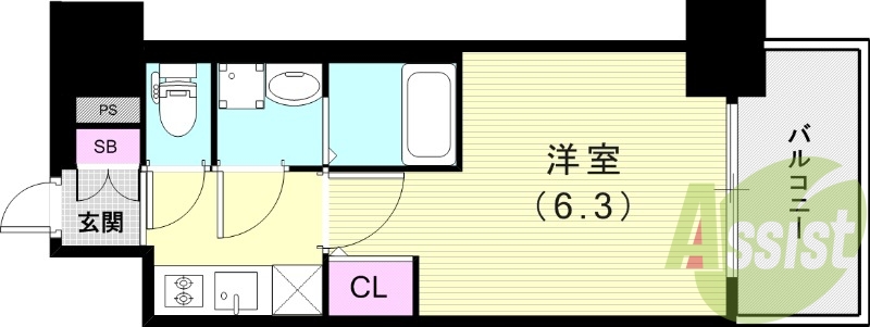 2階の間取り図