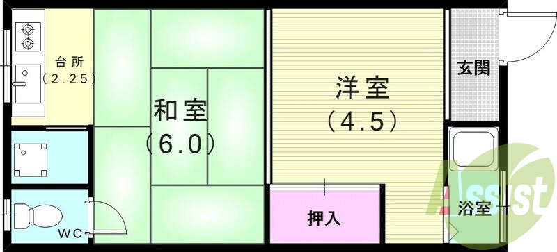 2階の間取り図