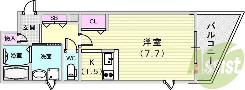 9階の間取り図