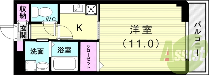 1階の間取り図