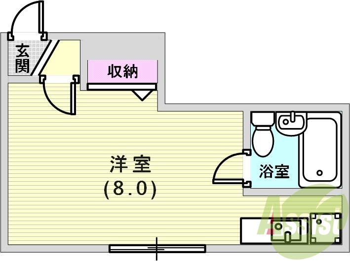 広いお部屋です！