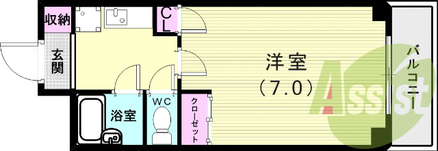 5階の間取り図