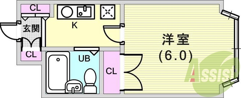 1階の間取り図