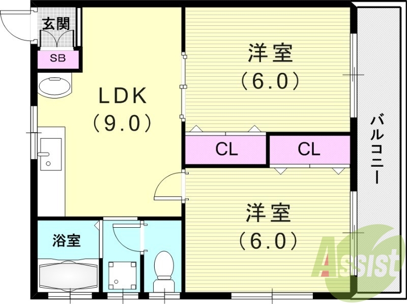 3階の間取り図