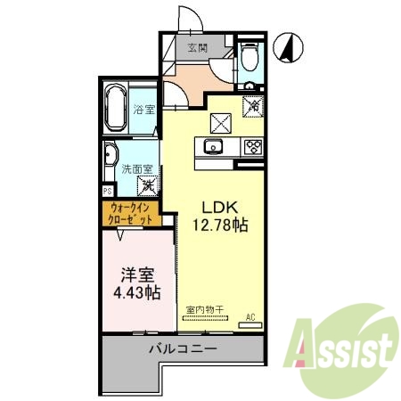 1階の間取り図