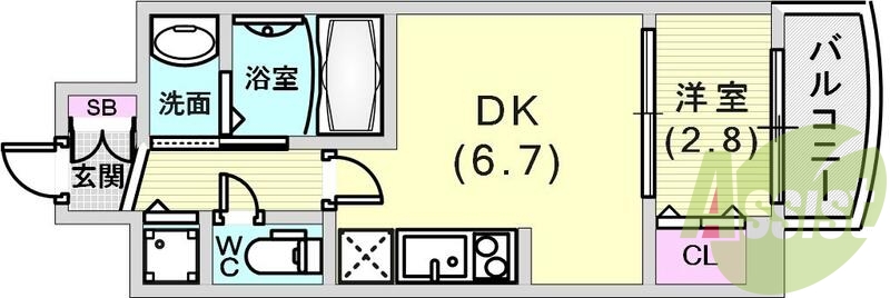 14階の間取り図