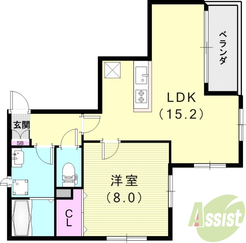 1階の間取り図