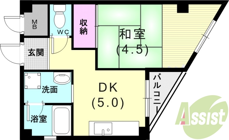 １DK（30.78平米）エアコン・追い焚き・TVモニターホン