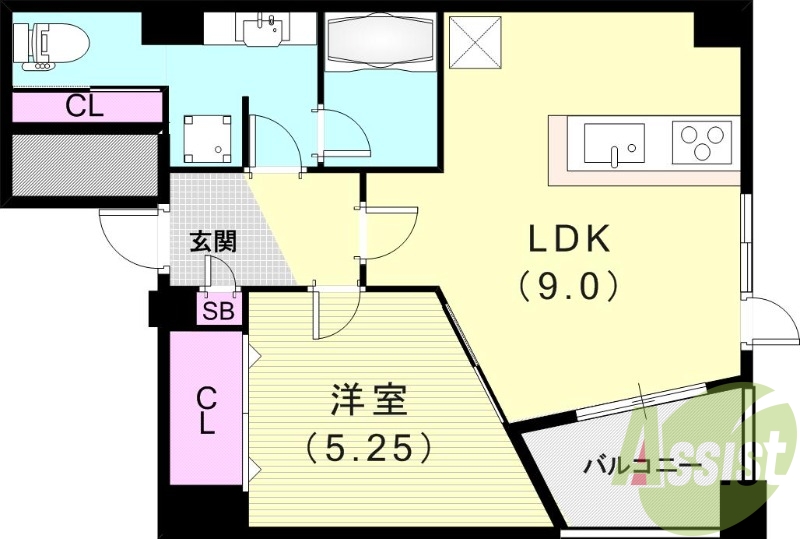 5階の間取り図