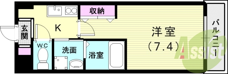 6階の間取り図