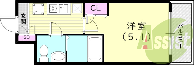 4階の間取り図