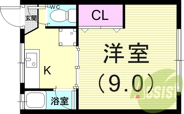 シンプルな間取りです。