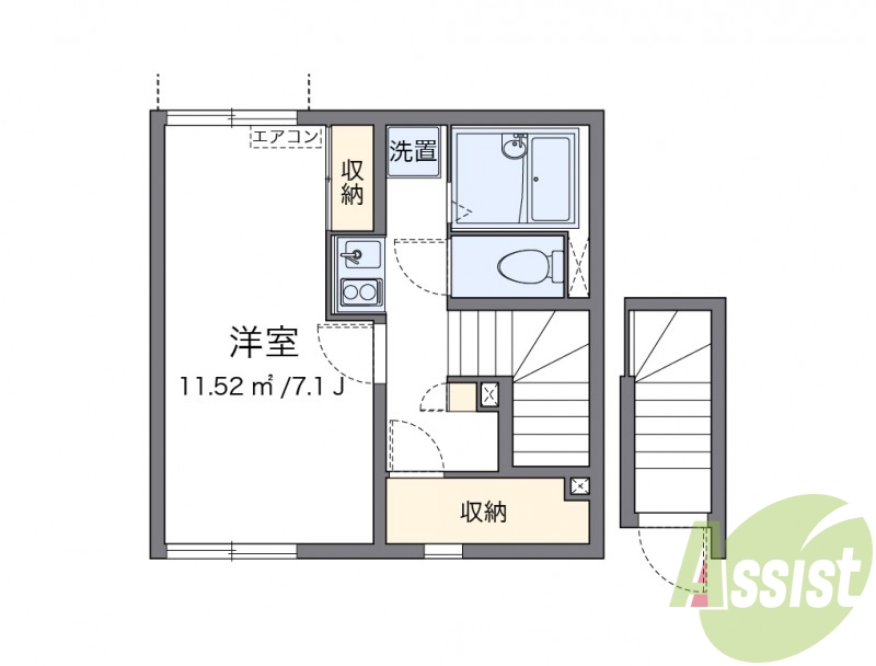 代表的な間取のため実際の間取とは異なる場合があります