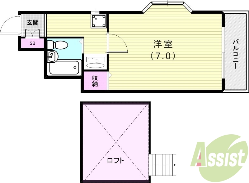1階の間取り図