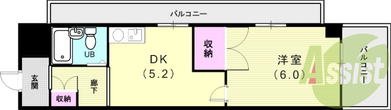 2階の間取り図