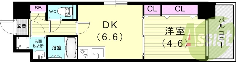 2階の間取り図