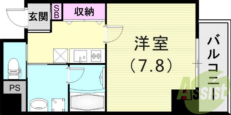 6階の間取り図