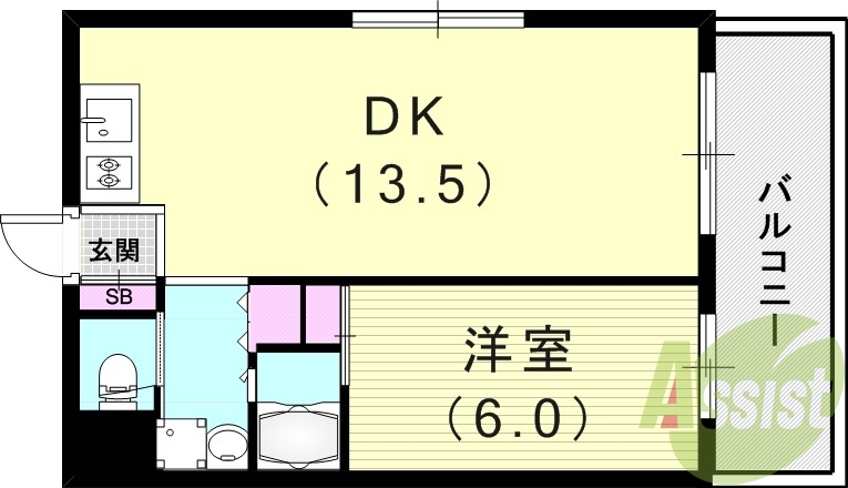 4階の間取り図