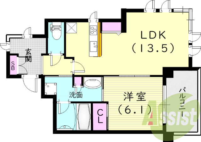 2階の間取り図