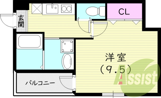 1階の間取り図