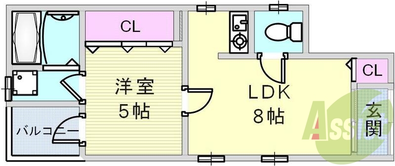 1階の間取り図