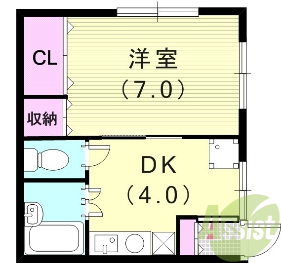 2階の間取り図