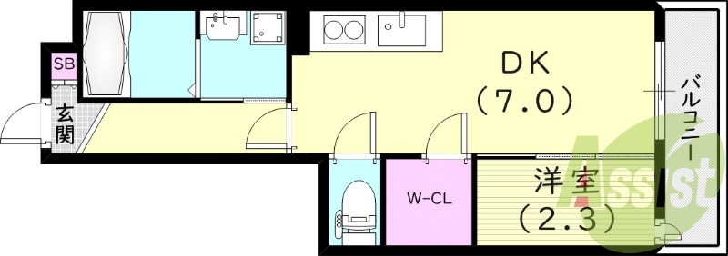 1階の間取り図