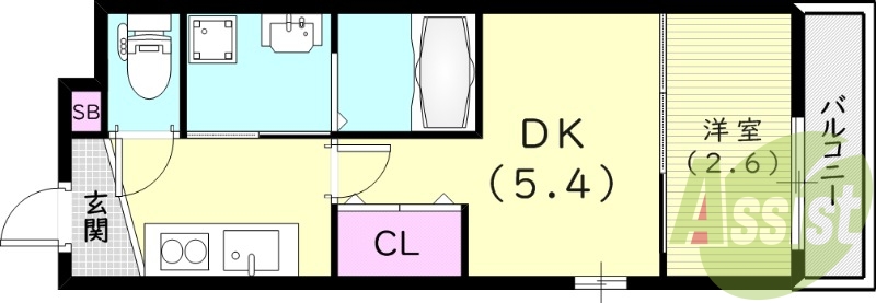 1階の間取り図