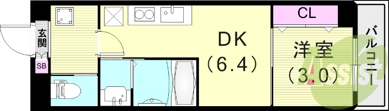 3階の間取り図