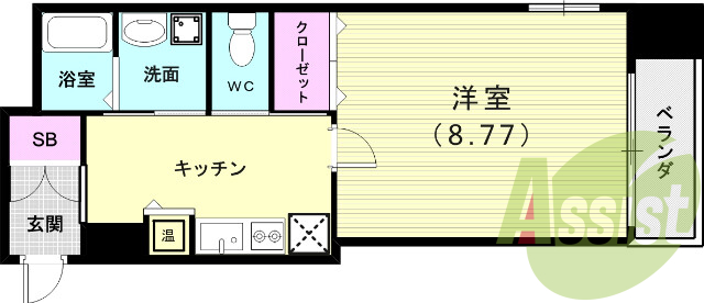 2階の間取り図