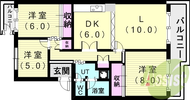 5階の間取り図