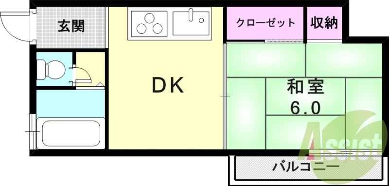 4階の間取り図