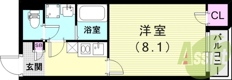 2階の間取り図