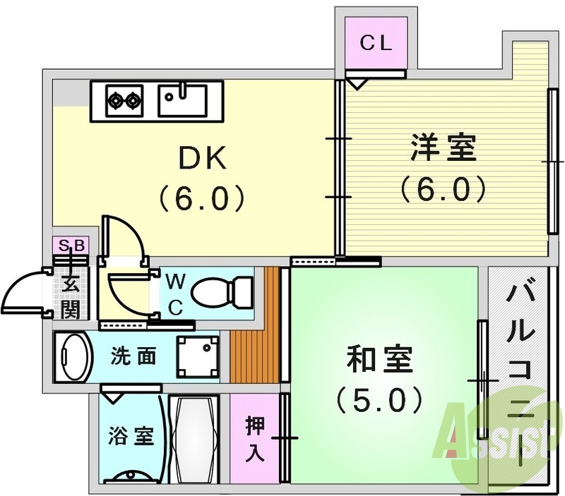 新婚さんにピッタリの間取りです