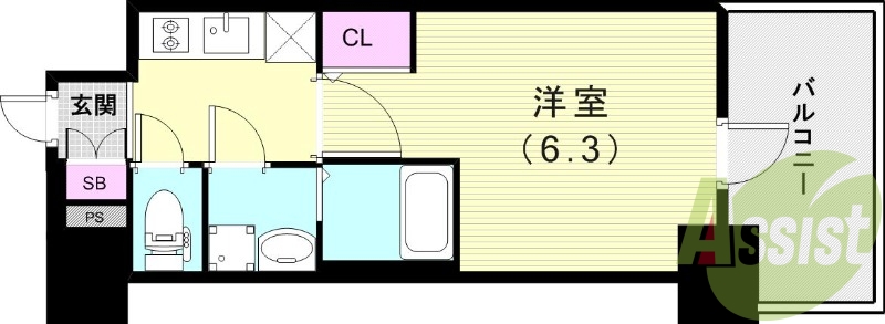 4階の間取り図