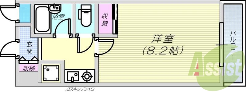 2階の間取り図