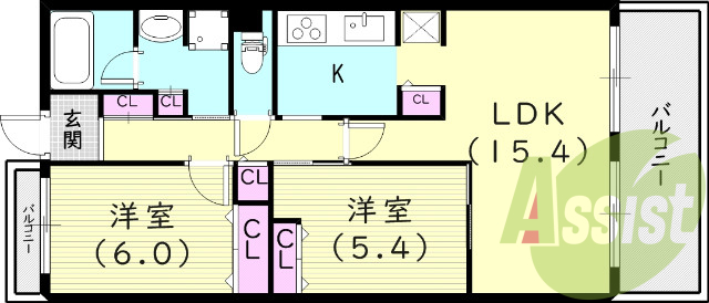 3階の間取り図